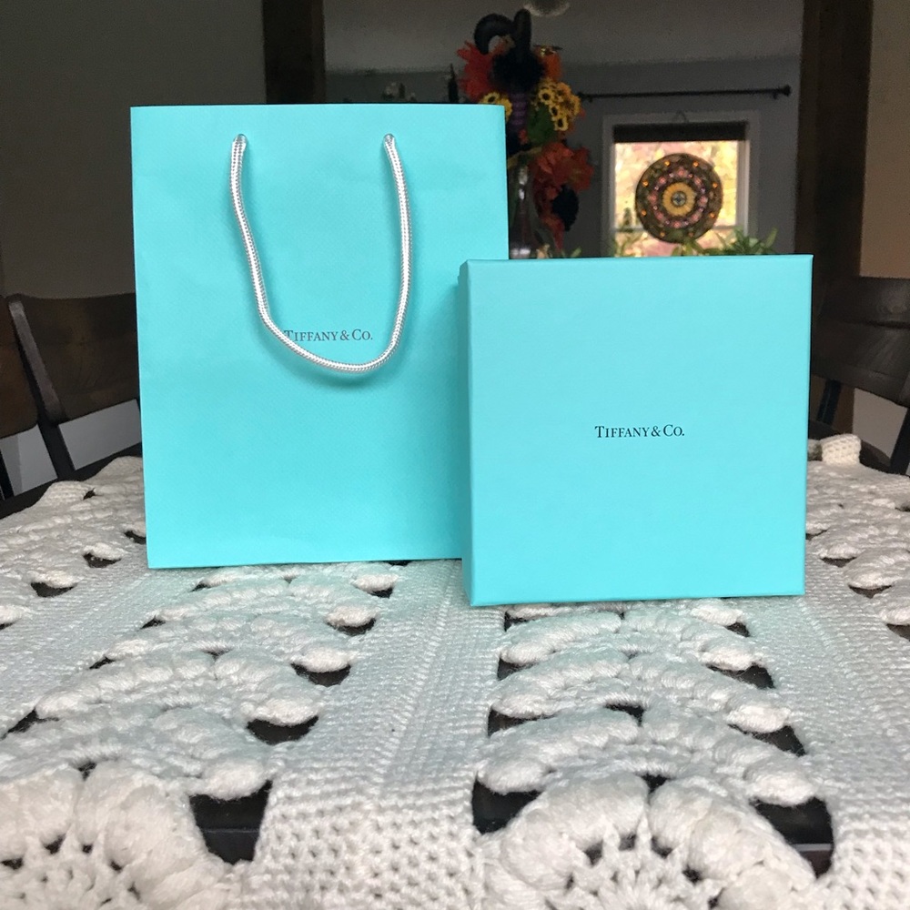 Tiffany & Co. Empty Cube Box & Matching Bag Bundle - image 1